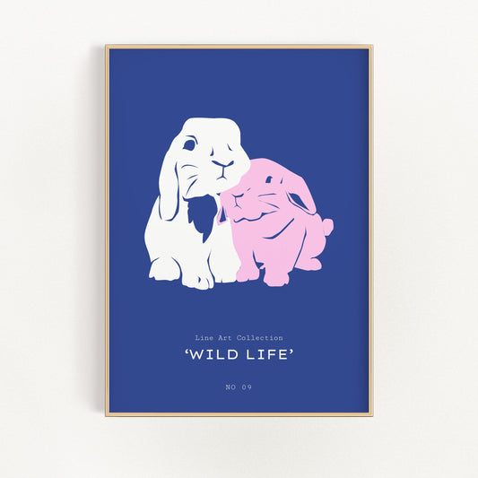Rabbits | Veska 21×30 cm