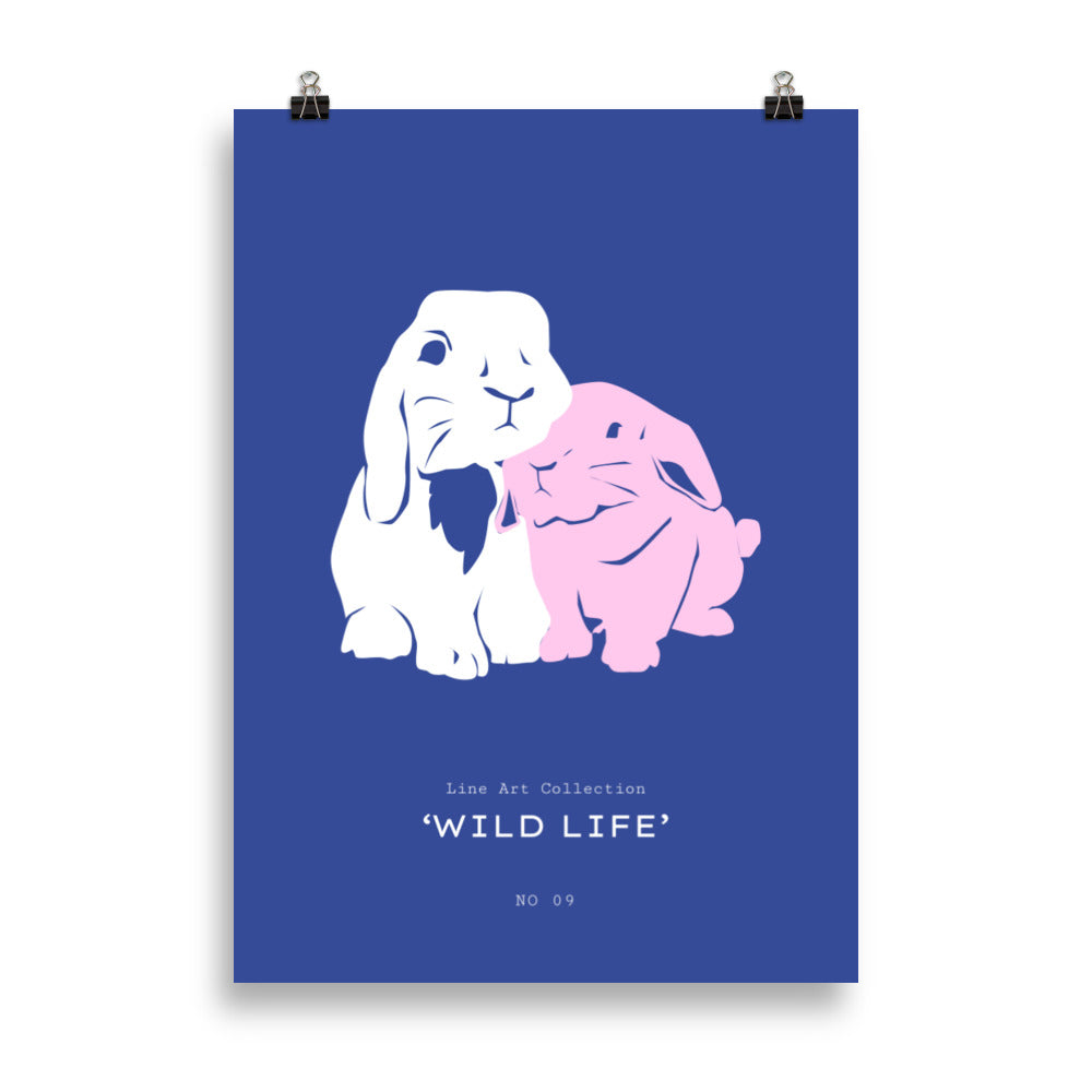 Rabbits | Veska 50×70 cm