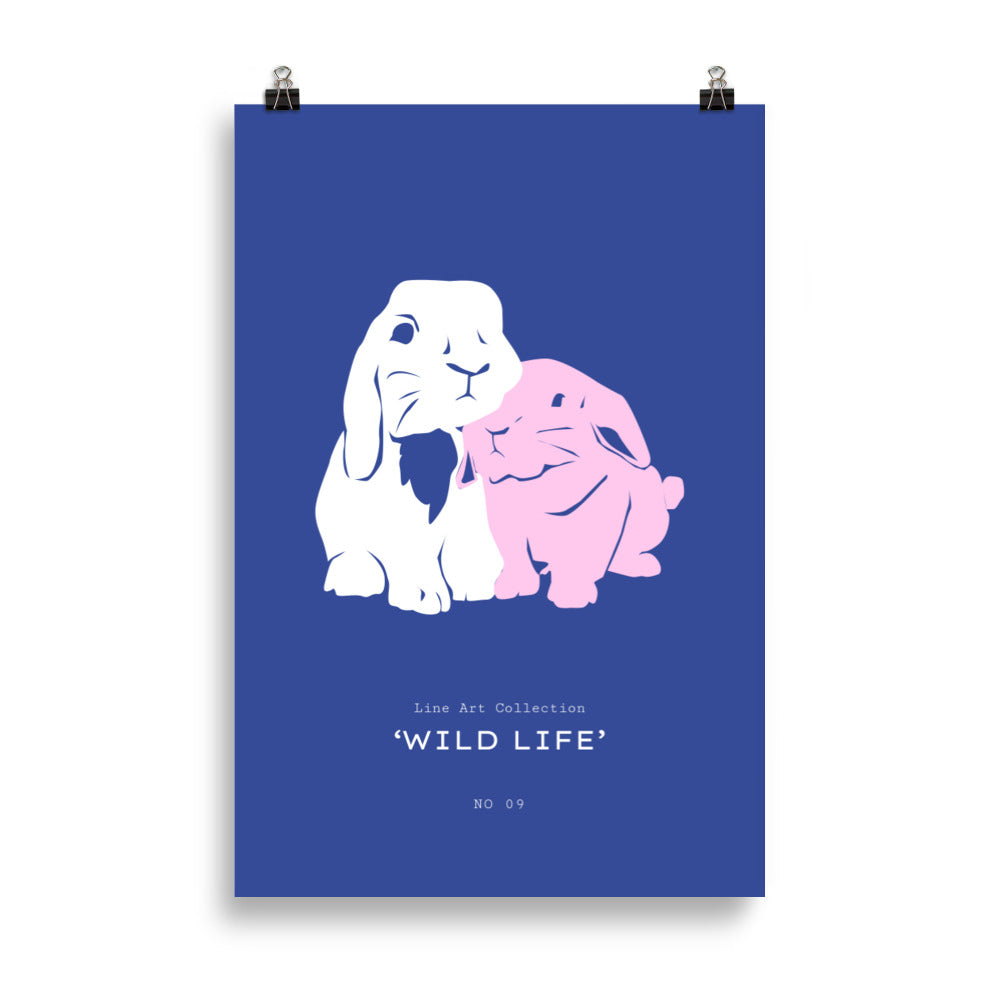 Rabbits | Veska 61×91 cm