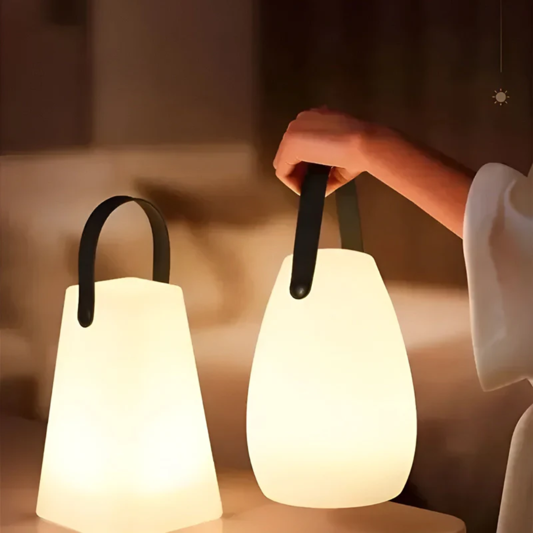 RadianceFlex - Bärbar LED-bordslampa med vattentät funktion Veska