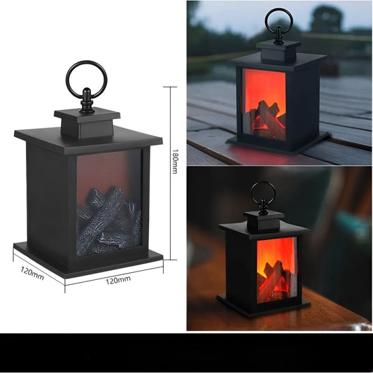 RadiantFlame LED-lampa – Realistisk flammande bordsampel för mysig atmosfärbelysning | Veska Liten