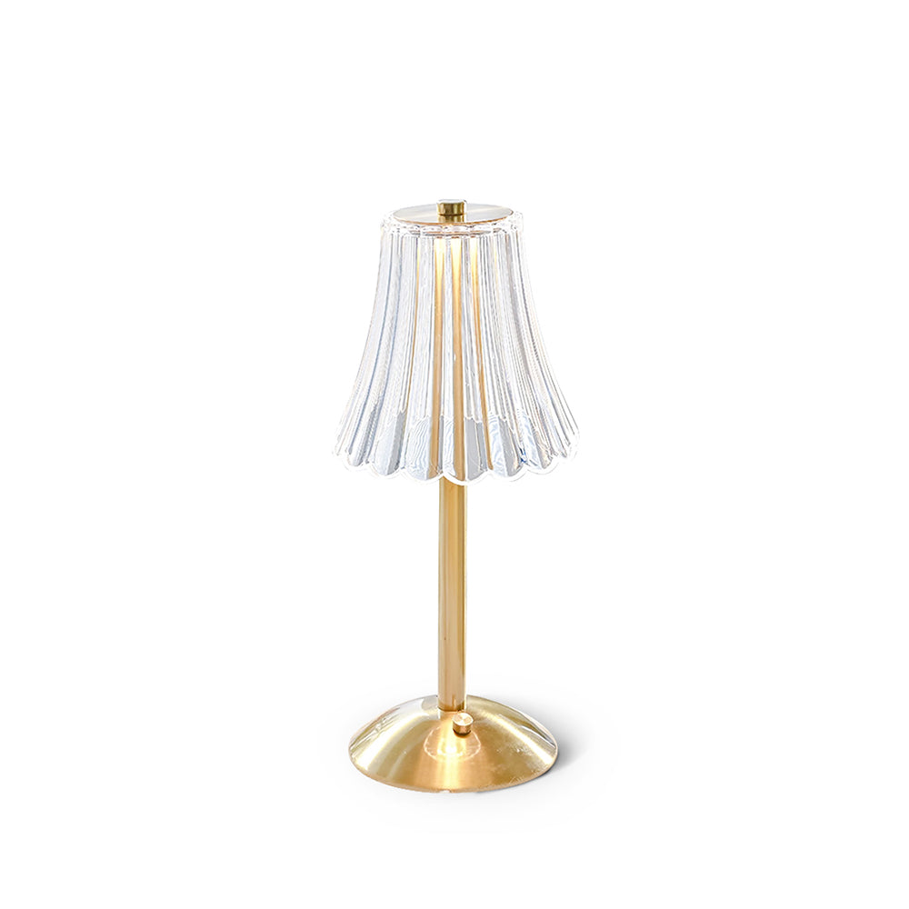 RadiantGold – Elegant Bärbar Bordslampa | Veska