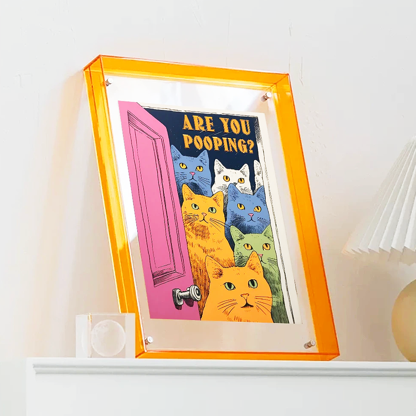 Rainbow Acrylic Frame | Veska orange