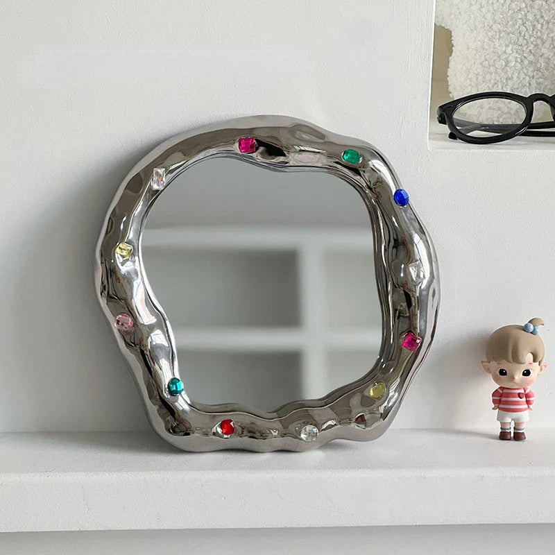Rainbow Stone Mirror | Veska Silver