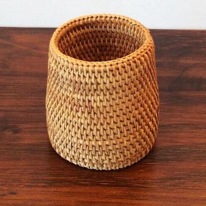Rattan Bucket Organizer | Veska B