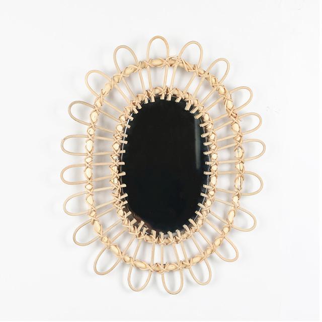 Rattan Oval Spegel | Veska