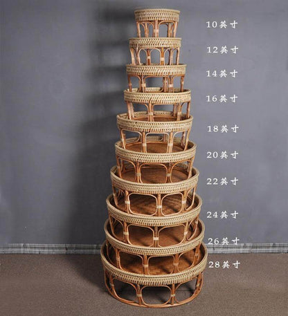 Rattanfiber Picknickbricka Bord | Veska