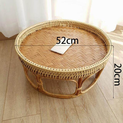 Rattanfiber Picknickbricka Bord | Veska S20-Diameter-52cm
