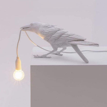 Raven Bird Lampa | Veska Vit Sitt