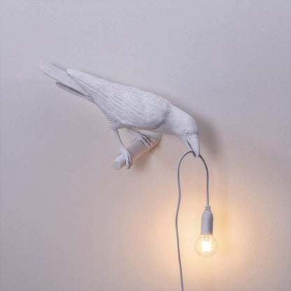 Raven Bird Lampa | Veska Vit Vägg höger