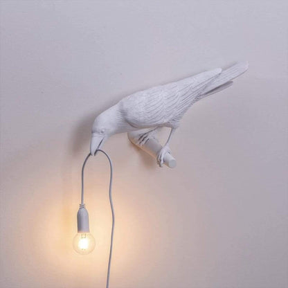 Raven Bird Lampa | Veska Vit Vägg vänster