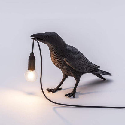 Raven Vägglampa | Veska Svart stående