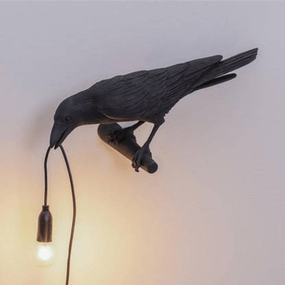 Raven Vägglampa | Veska Svart vänster