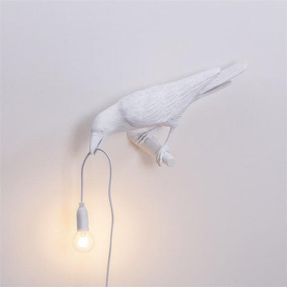 Raven Vägglampa | Veska Vit kvarn