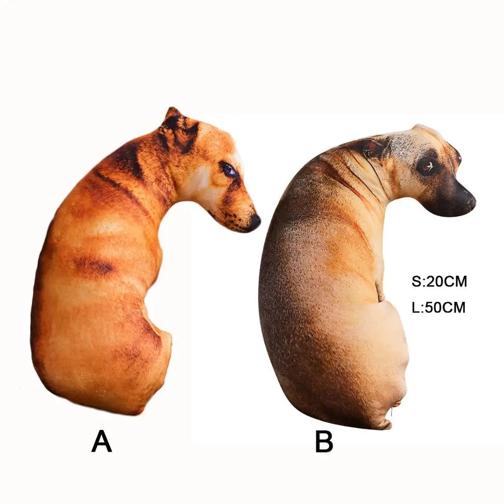Realistiska Hund Mjuka Hund Plysch Kuddar | Veska