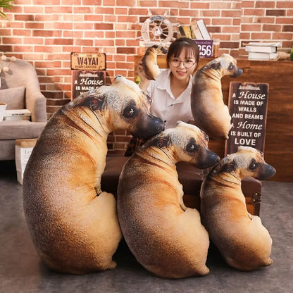 Realistiska Hund Mjuka Hund Plysch Kuddar | Veska