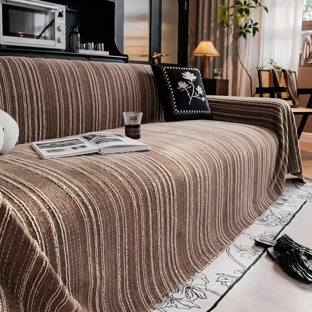 Regal Stripes Chenille Sofföverdrag | Veska