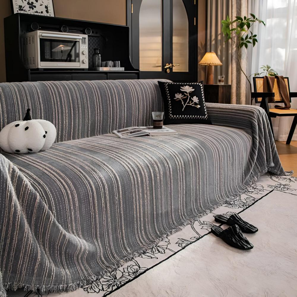Regal Stripes Chenille Sofföverdrag | Veska
