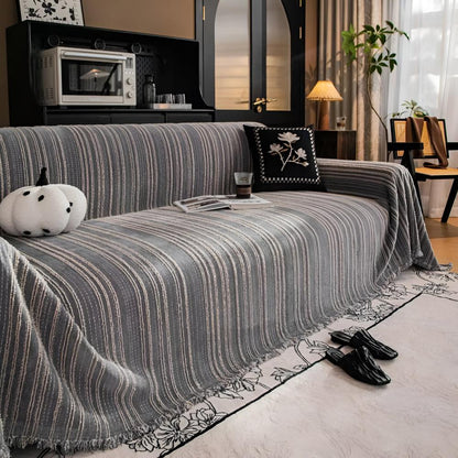 Regal Stripes Chenille Sofföverdrag | Veska