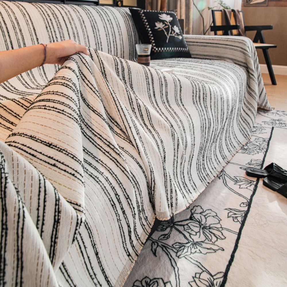 Regal Stripes Chenille Sofföverdrag | Veska