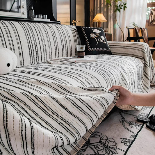 Regal Stripes Chenille Sofföverdrag | Veska