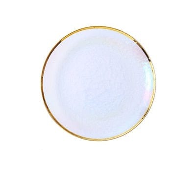 Regnbåge Glas Middagsservis Set | Veska 10.5 tum platta