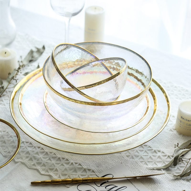 Regnbåge Glas Middagsservis Set | Veska