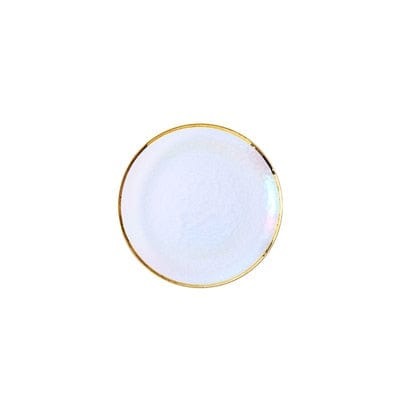 Regnbåge Glas Middagsservis Set | Veska 6 tum tallrik