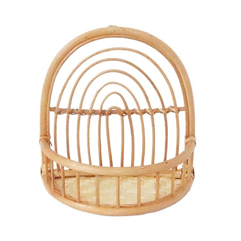 Regnbåge Rattan Vägg Hylla | Veska