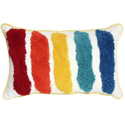 Regnbågsbroderad Kuddöverdrag | Veska D 30x50cm