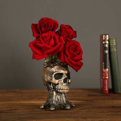 Resin Skalle Blomkruka | Veska