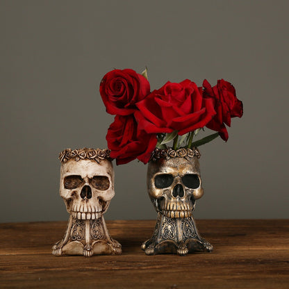 Resin Skalle Blomkruka | Veska