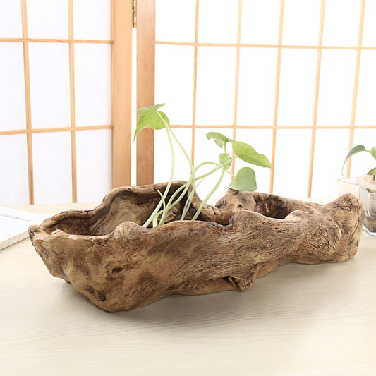 Resin Tree Wood Table Vase | Veska 36x12x9cm