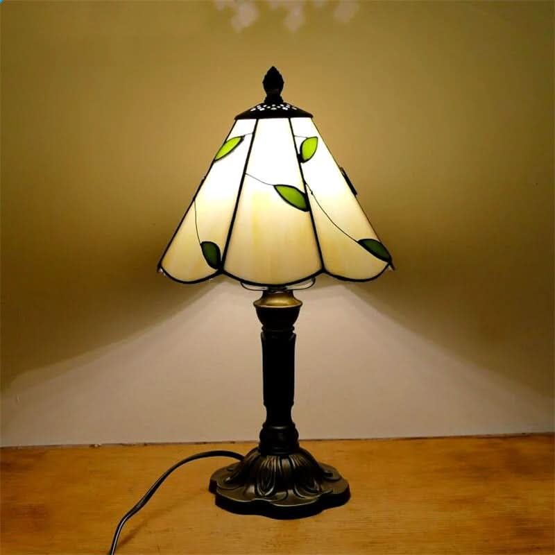 Retro Barock Tiffany Glas LED Bordslampa E27 | Veska A