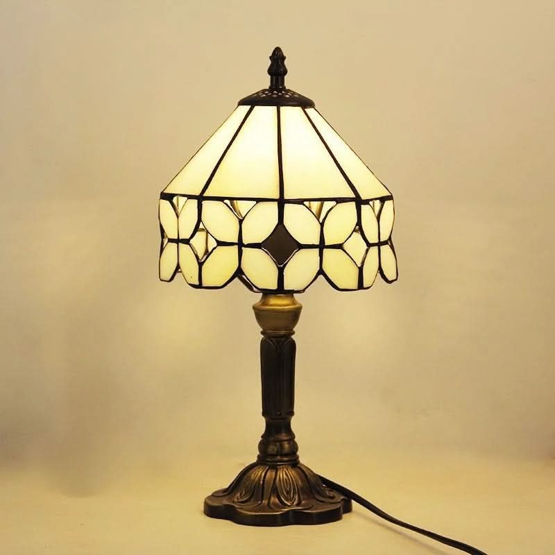 Retro Barock Tiffany Glas LED Bordslampa E27 | Veska F