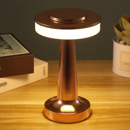 Retro LED Bordslampa USB-uppladdningsbar Oändligt dimbar Nattlampa Campinglampa Lämplig för Bar LampaSovrum Omnämnd Ljus | Veska