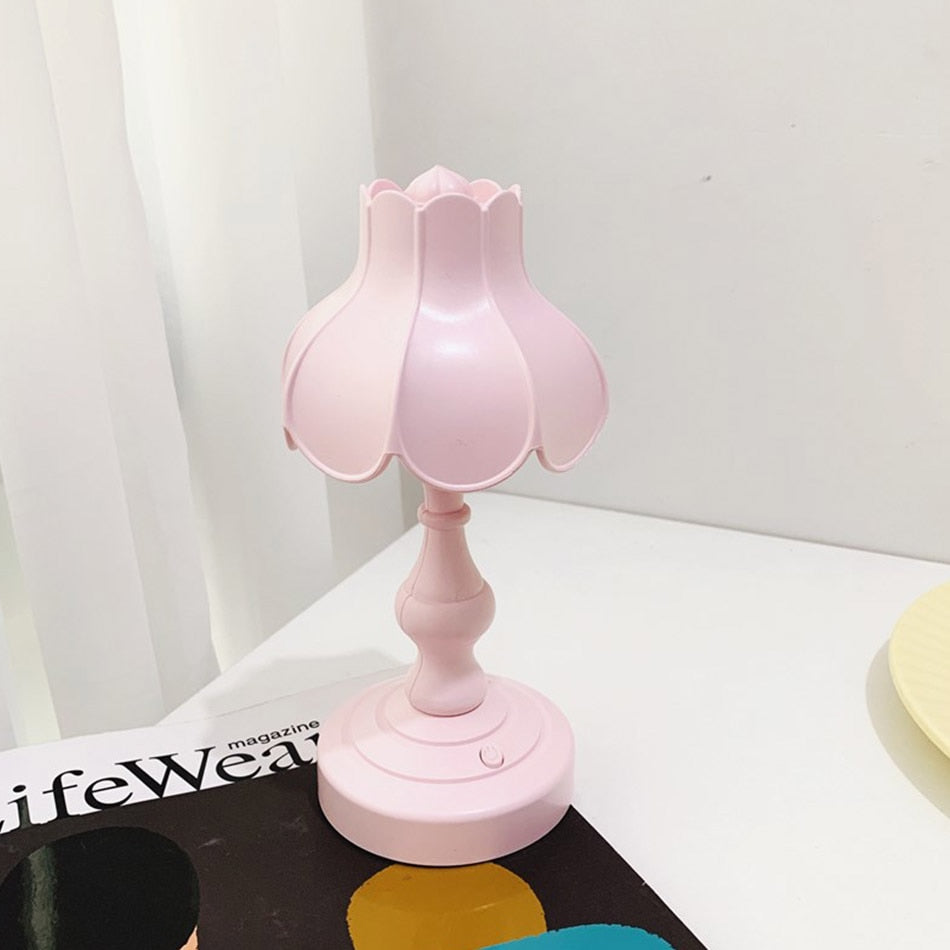 Retro Lotus Skrivbordslampa | Veska Rosa