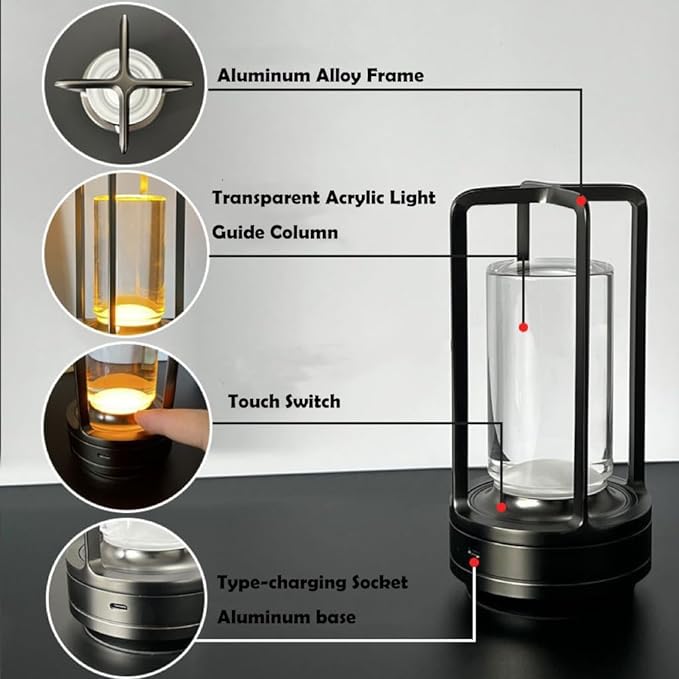 Retro Metall Bordslampa | Veska
