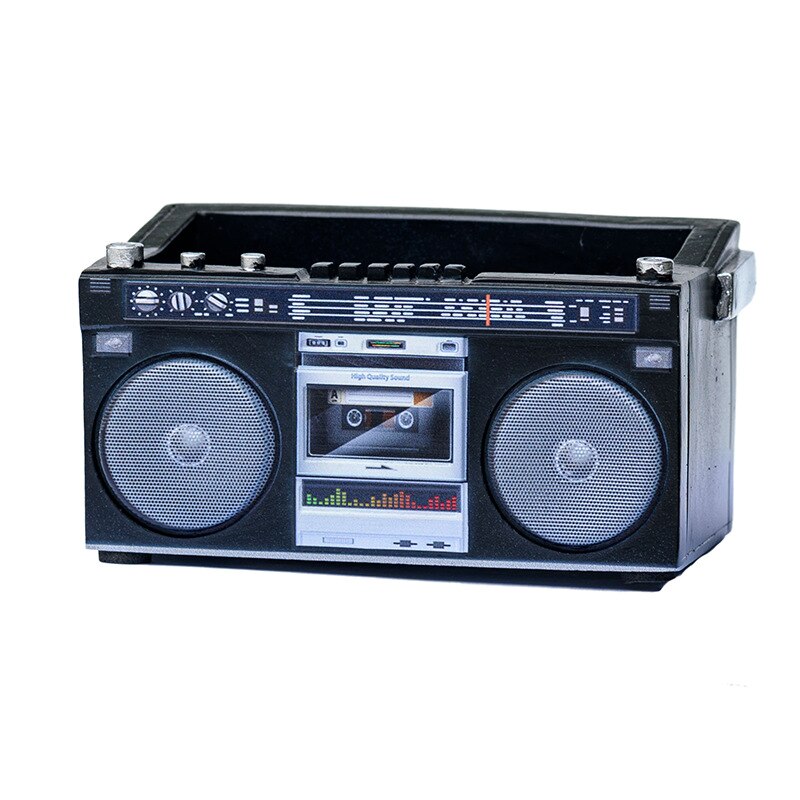 Retro Radio TV Succulent Pot | Veska Blå Radio
