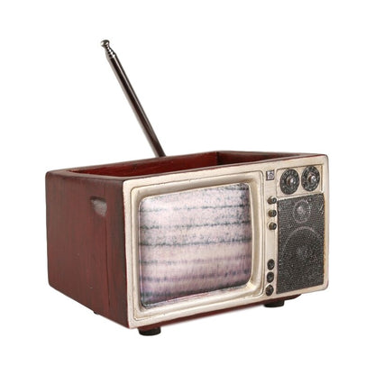 Retro Radio TV Succulent Pot | Veska Bordeaux röd tv