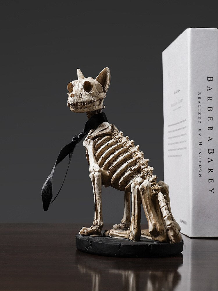 Retro Skull Dog Statue | Veska