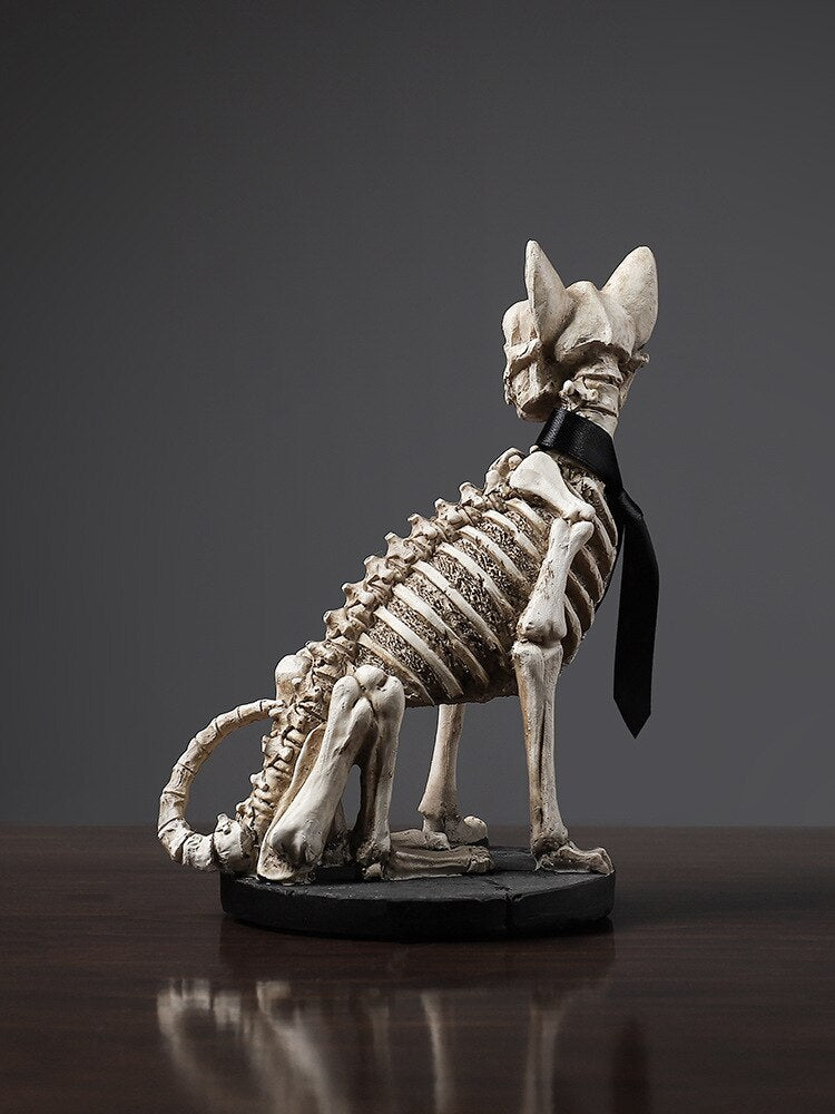 Retro Skull Dog Statue | Veska