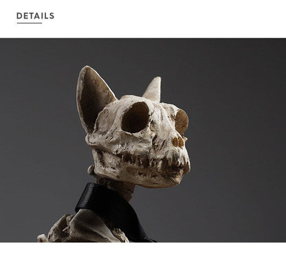 Retro Skull Dog Statue | Veska