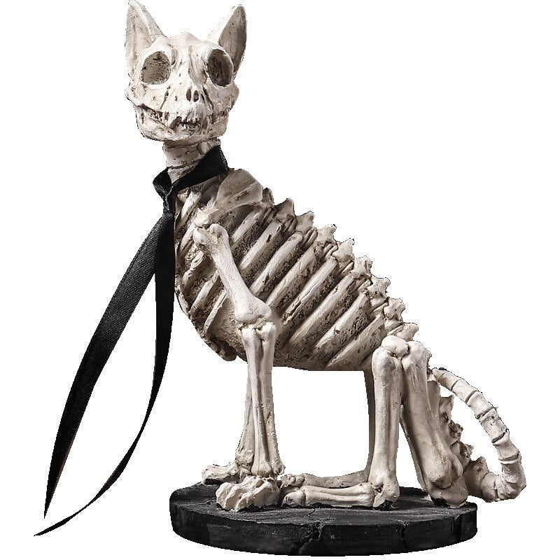 Retro Skull Dog Statue | Veska