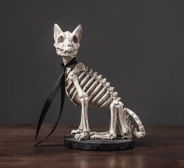 Retro Skull Dog Statue | Veska Standardtitel