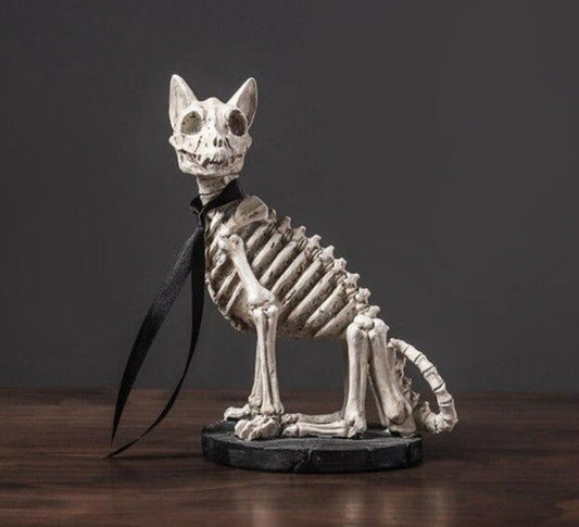 Retro Skull Dog Statue | Veska Standardtitel