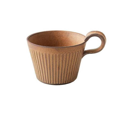 Retro Stil Handgjord Mugg | Veska Brun 7.5x10cm 2.9"x3.9"