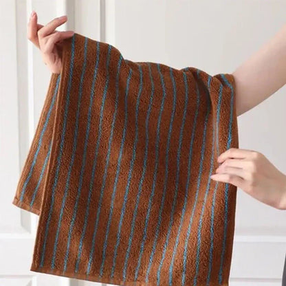 Retro Stripe Handduk (Smal) | Veska brun