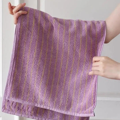 Retro Stripe Handduk (Smal) | Veska lila