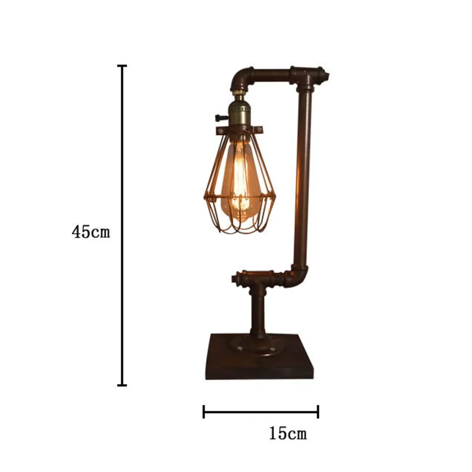 RetroCharm – Retro bordslampa i metall | Veska